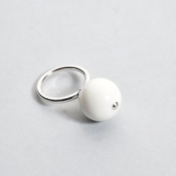 ring silver 925 pearl fine stone shell