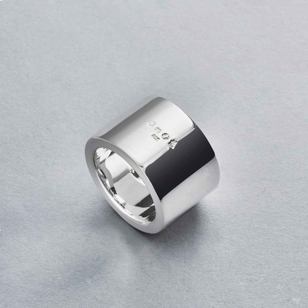 square wedding ring silver 925 unisex