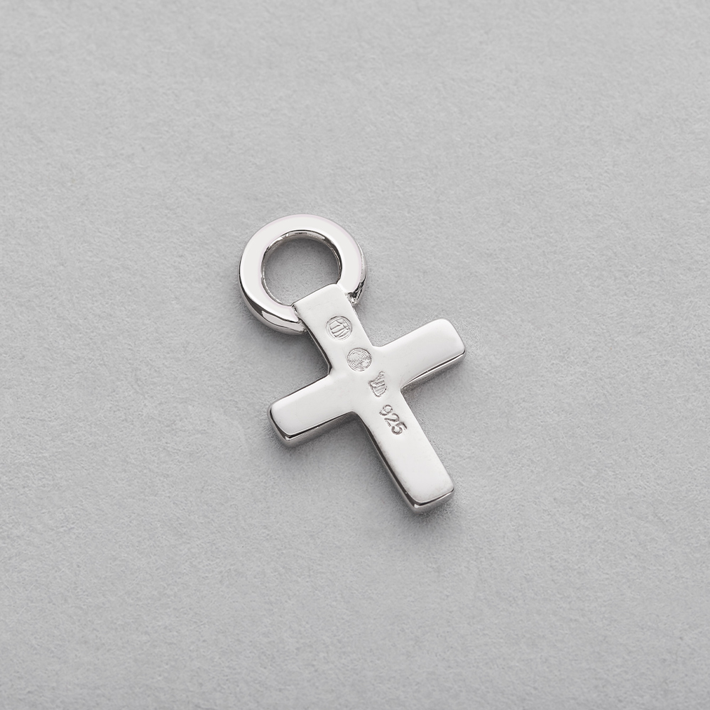 925 silver cross pendant for bag babysso Piercing